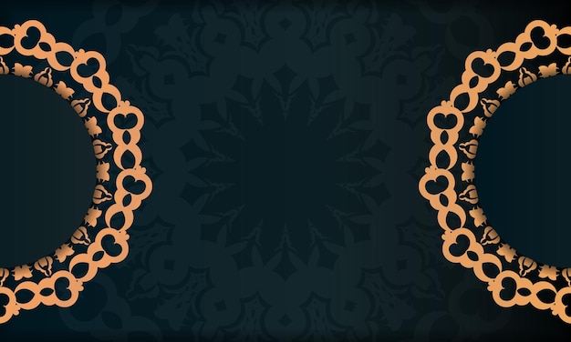 dark green luxury background with abstract ornament elegant and classic vector elements ready for print and typography