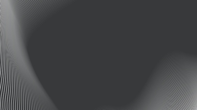 Dark grey abstract background with curve line for backdrop or presentation