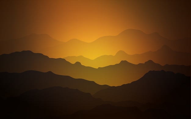 Dark Orange vector template with liquid shapes