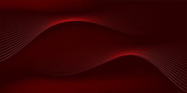 dark red background with wavy abstract lines