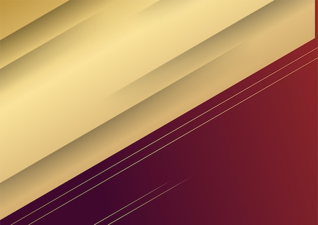 dark red gradient background with gold shiny element decoration for presentation design. vector illustration for banner, poster, cover template background and more