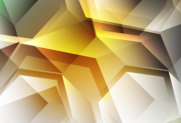 Dark Yellow vector texture with poly style with cubes