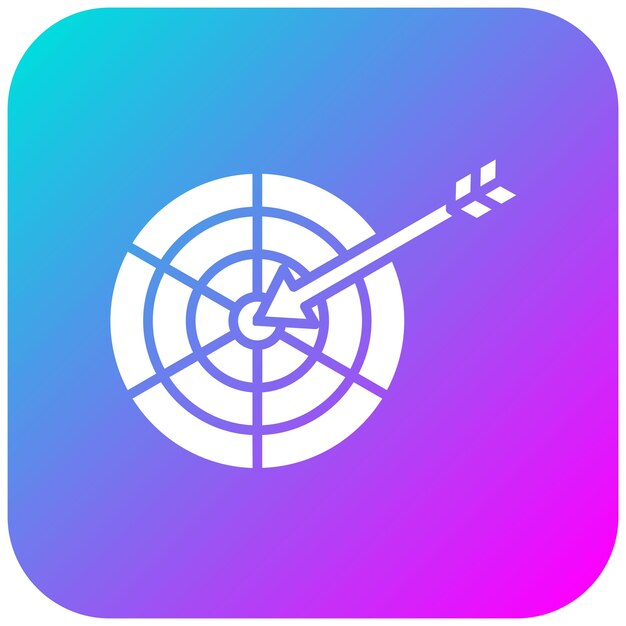 Dartboard vector icon Can be used for Sports iconset