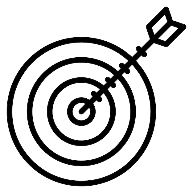 darts icon vector image can be used for coworking space