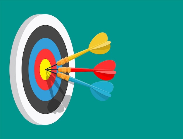 Darts target Success Business Concept