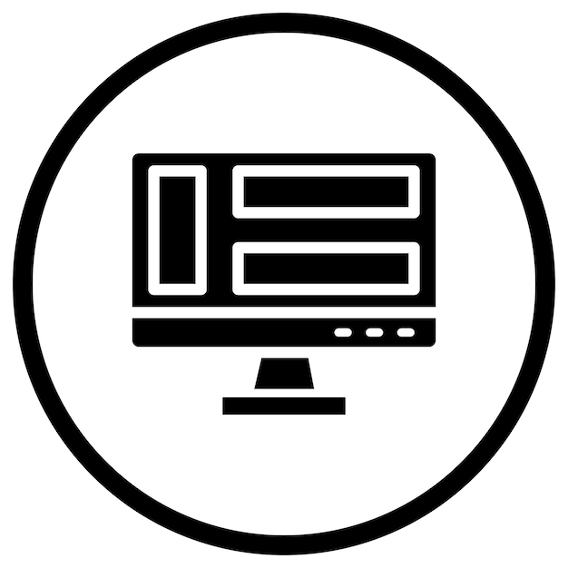 Dashboard Vector Icon Design Illustration