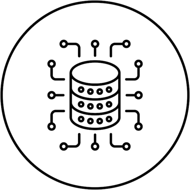 Data Aggregation icon vector image Can be used for Big Data