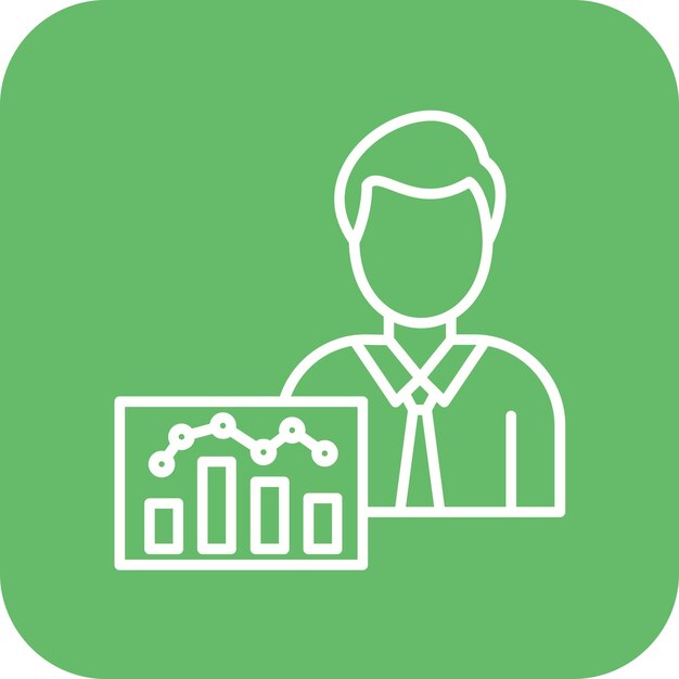 data analyst icon vector image can be used for big data