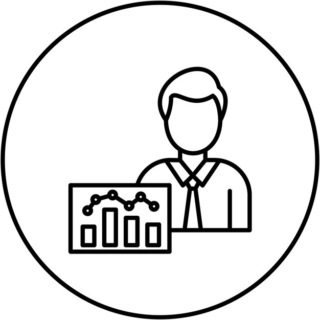 Data Analyst icon vector image Can be used for Big Data