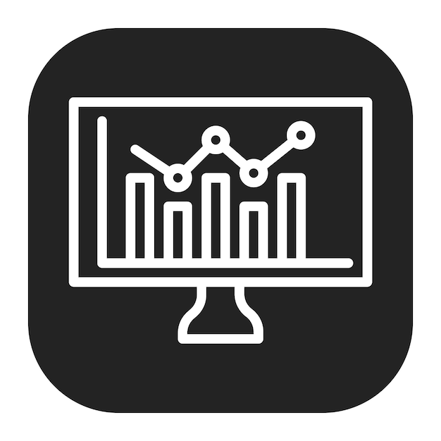 data analytics icon vector image can be used for digital disruption