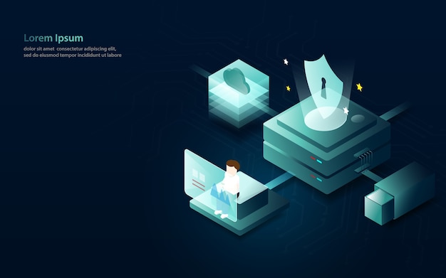 Data analytics internet sikkerhed koncept