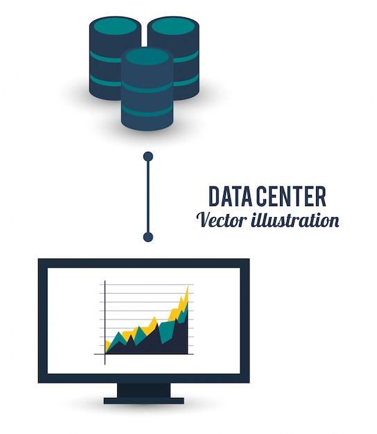 Data center computer business graph connected