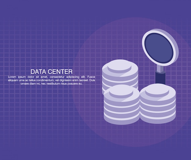 Data center poster with informaton