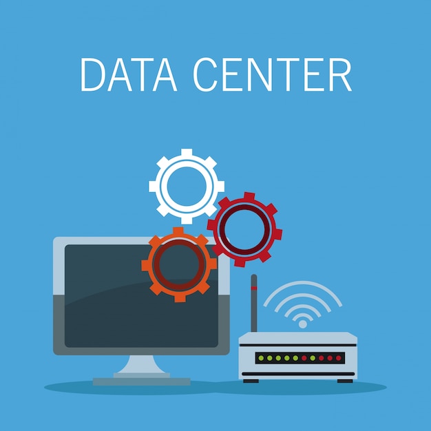 Data center technology icons