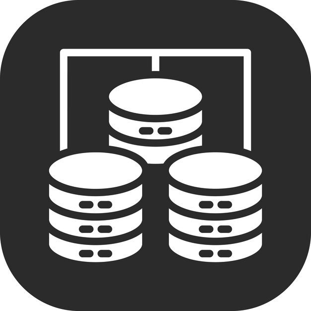 Data Center vector icon illustration of Data Analytics iconset