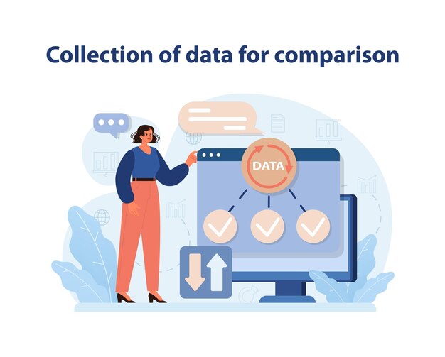 data collection for benchmarking vector a professional prepares data for benchmarking ensuring
