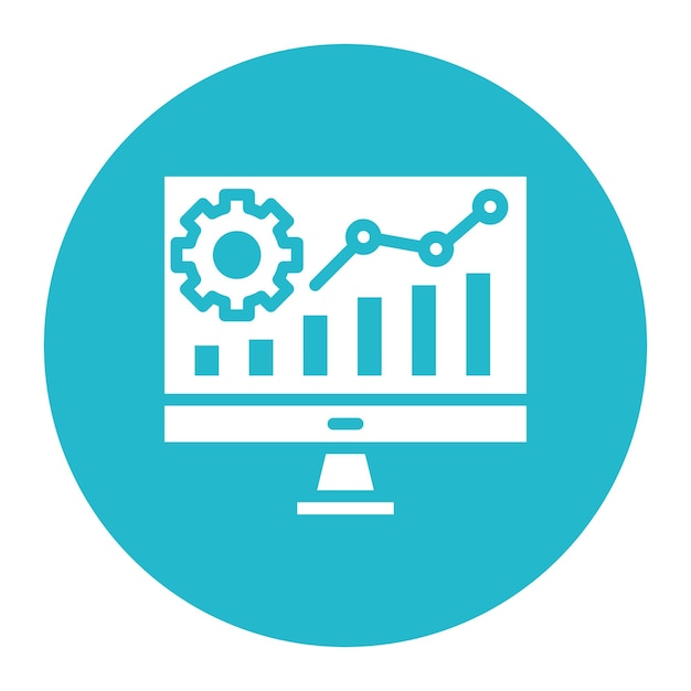 data driven icon vector image can be used for video blog