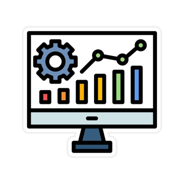 Data driven icon vector image Can be used for Video Blog