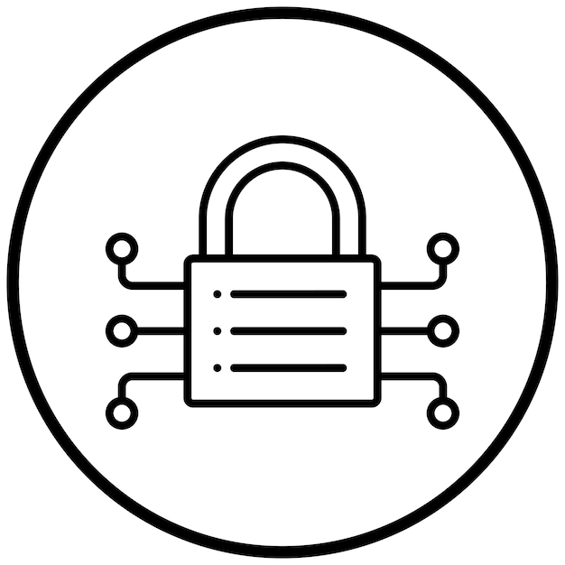 Data Encryption Icon Style