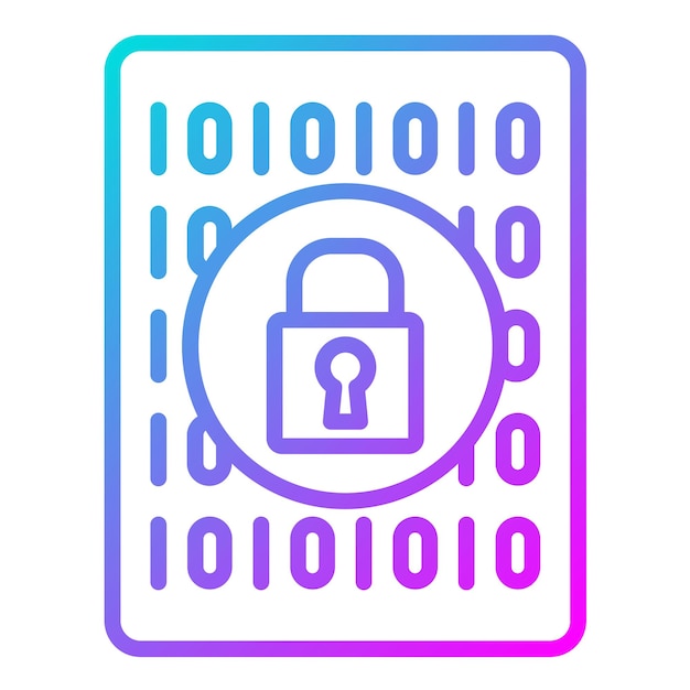 Data Encryption Vector Illustration Style