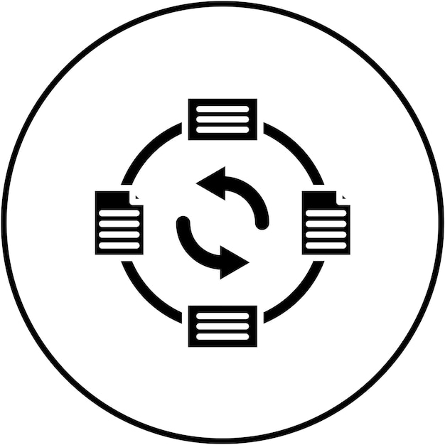 data exchange icon vector image can be used for big data