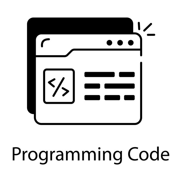 Data Files Linear Icon
