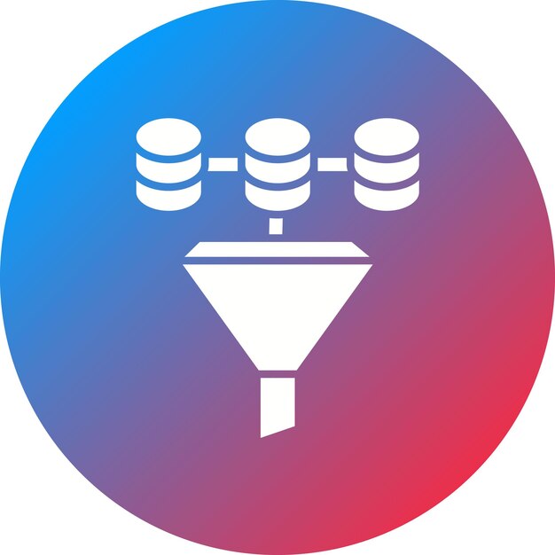 data filter icon vector image can be used for big data