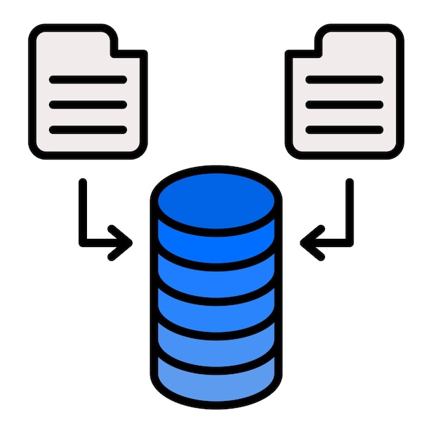 Data Flow Flat Illustration