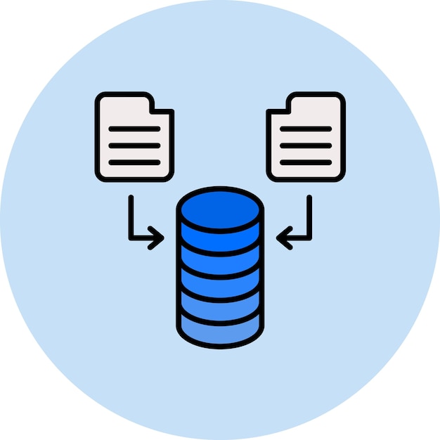 Data Flow Flat Illustration