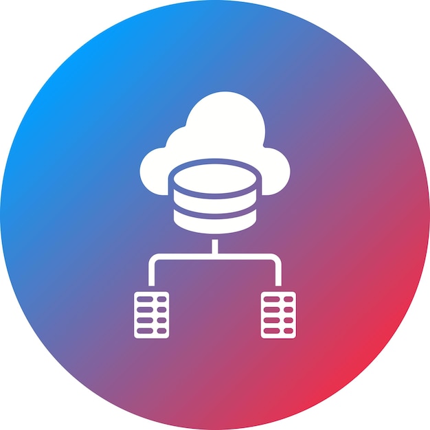 data infrastructure icon vector image can be used for big data