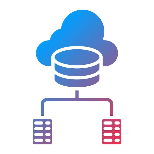 data infrastructure icon vector image can be used for big data