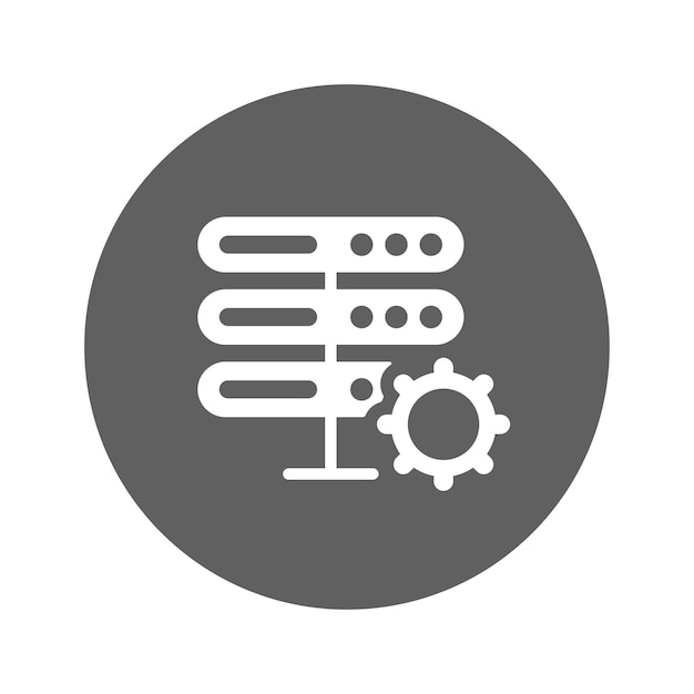 data integrated data management data processing icon