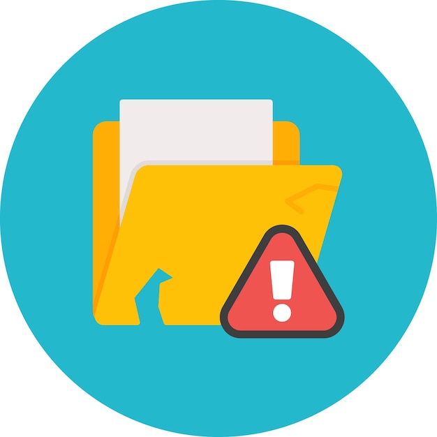 Data Loss Flat Illustration