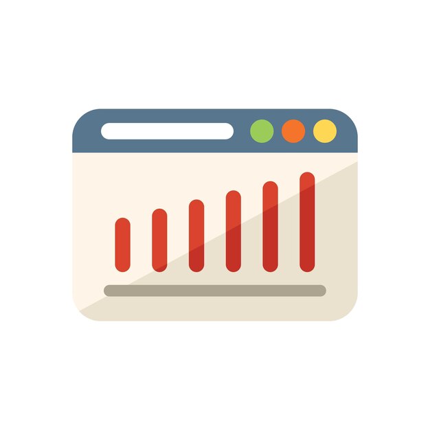 Data marketing ikon flad vektor Online medie Social service isoleret