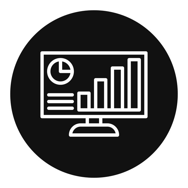 data monitoring icon vector image can be used for product management