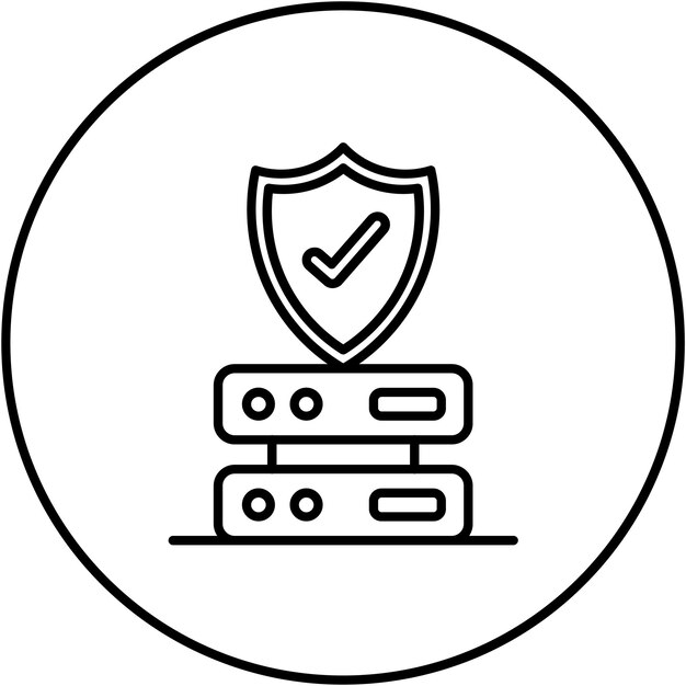 Data Protection icon vector image Can be used for Data Analytics