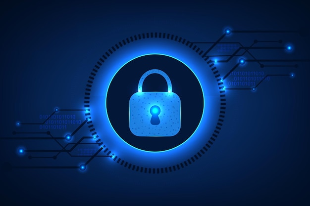 data security concept design for personal privacy data protection padlock with keyhole icon