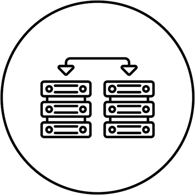 data sharing icon vector image can be used for big data