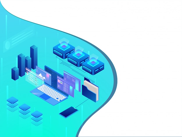 Data storage concept.