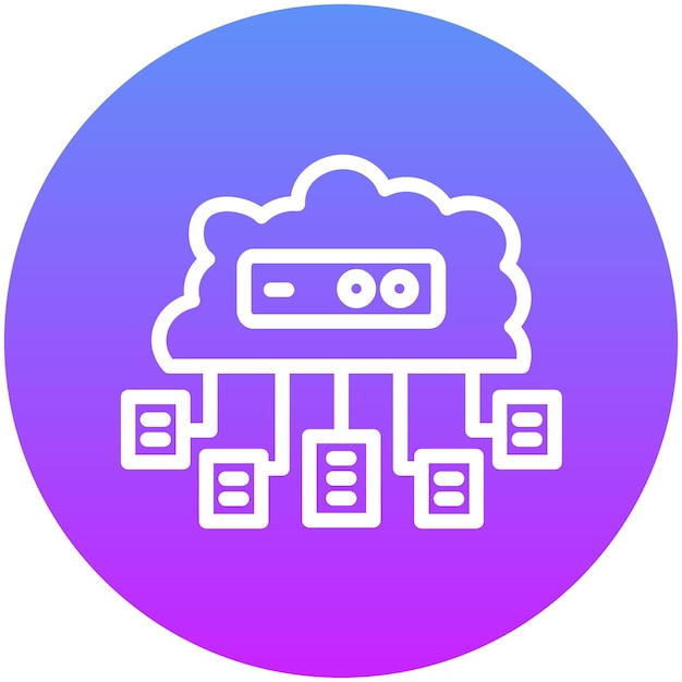 data structure vector icon illustration of no code iconset