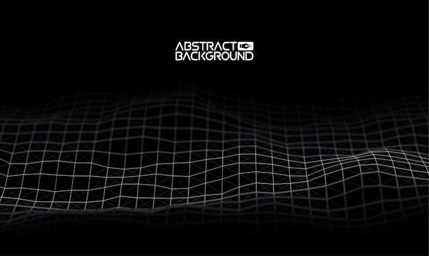 Data technology abstract futuristic illustration  Low poly shape with connecting dots and lines on dark background 3D rendering  Big data visualization