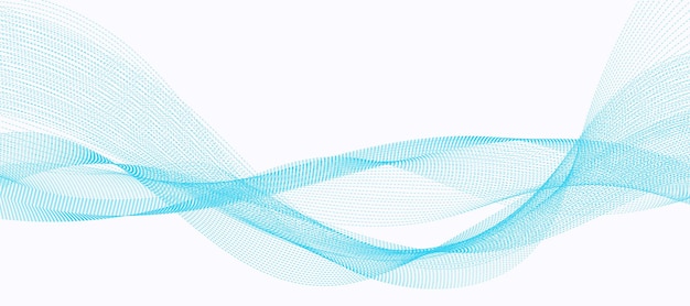 Data technology background Dotted halftone waves Connecting dots and lines on a white background
