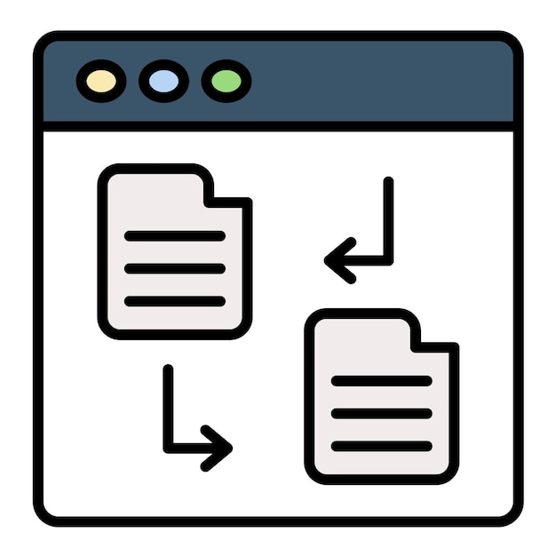 Data Transfer Flat Illustration