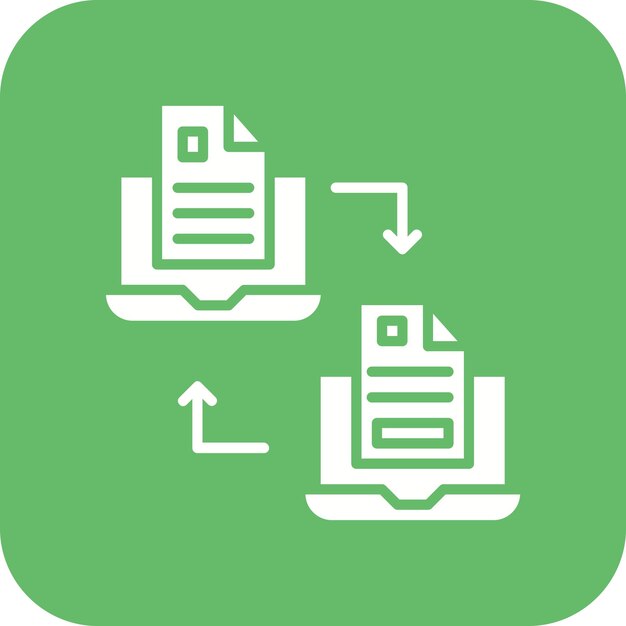 data transfer vector icon can be used for coding and development iconset