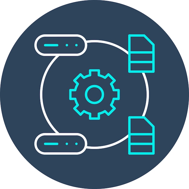 data transformation vector icon can be used for data analytics iconset