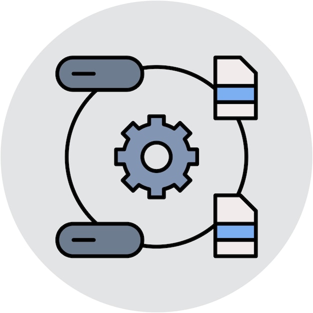 data transformation vector illustration style