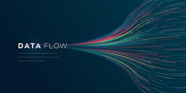 Data transforming vector background