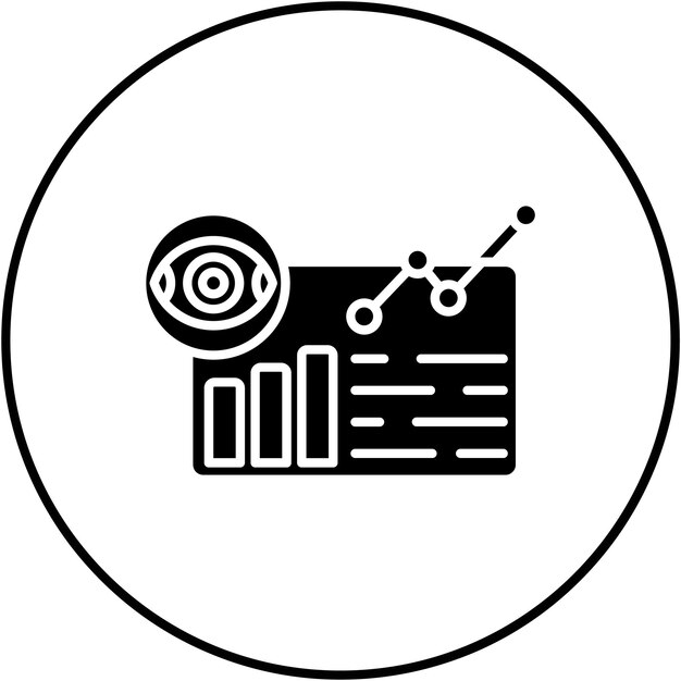 data visualization icon vector image can be used for big data