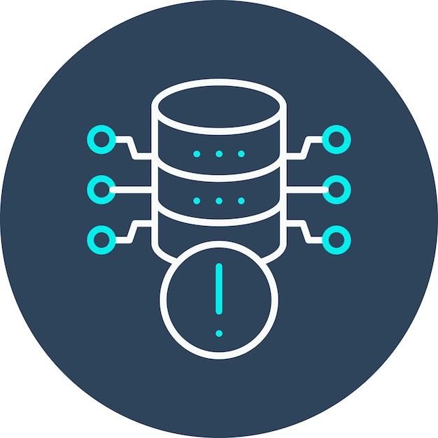 Database Alert vector icon Can be used for Web Hosting iconset