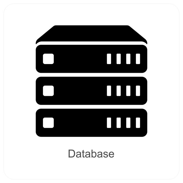 Database and server icon concept